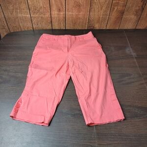 St John's Bay pink stretch bermuda  shorts